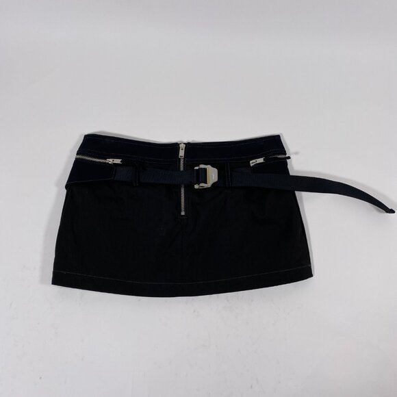 DION LEE Black Cotton 'Utility' Cargo Mini Skirt - Picture 3 of 9